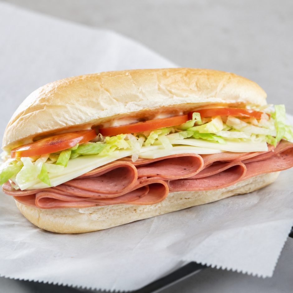Bologna and Cheese cold sandwich from Montclair Deli and Grill