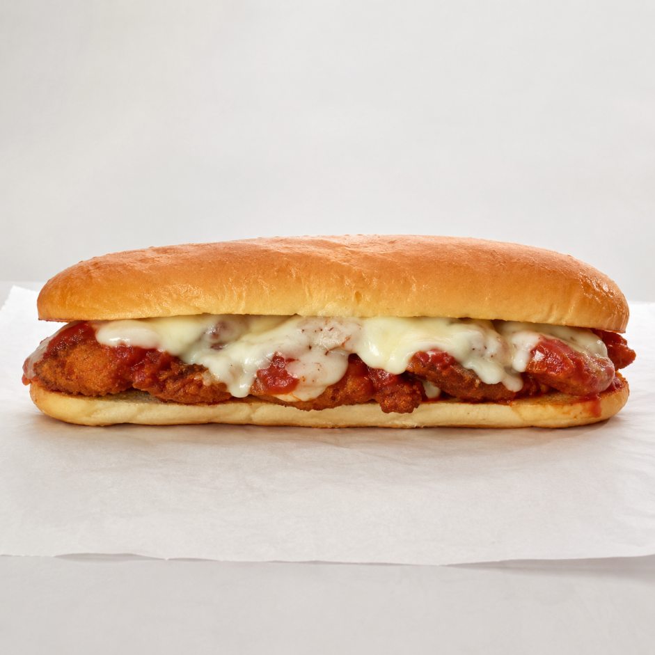 Chicken Parmesan hot sandwich from Montclair Deli and Grill