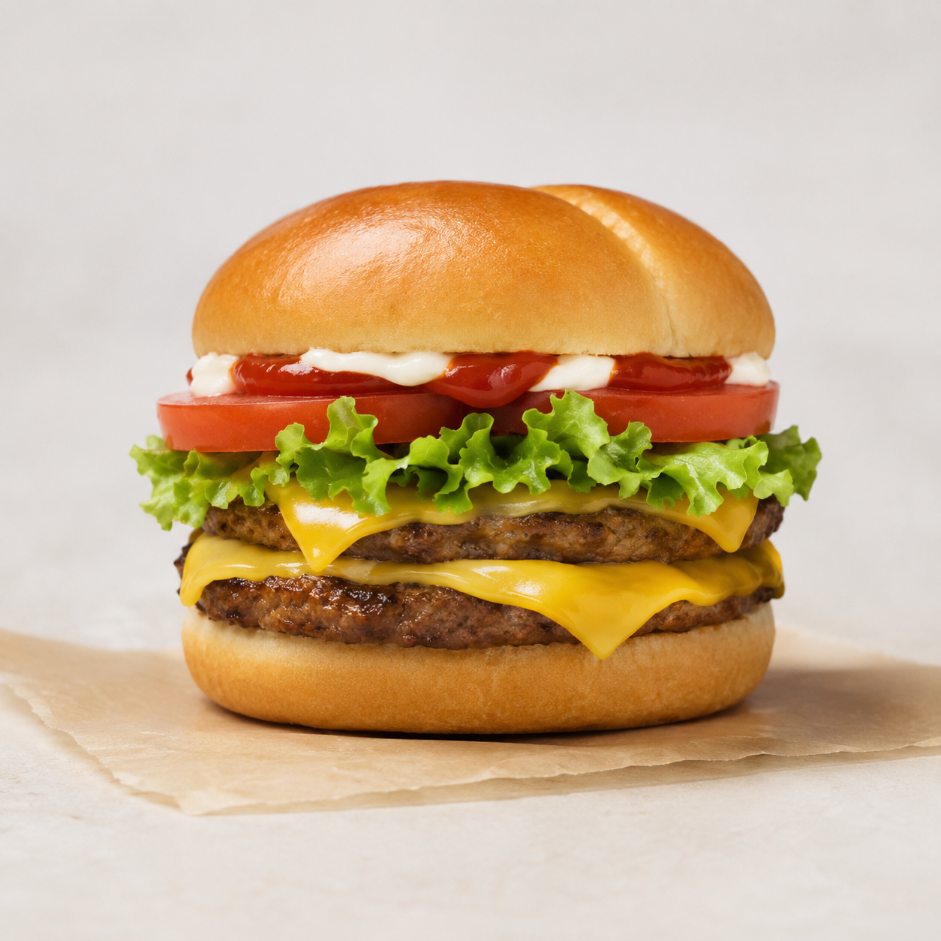 Double Cheese Burger from Montclair Deli and Grill