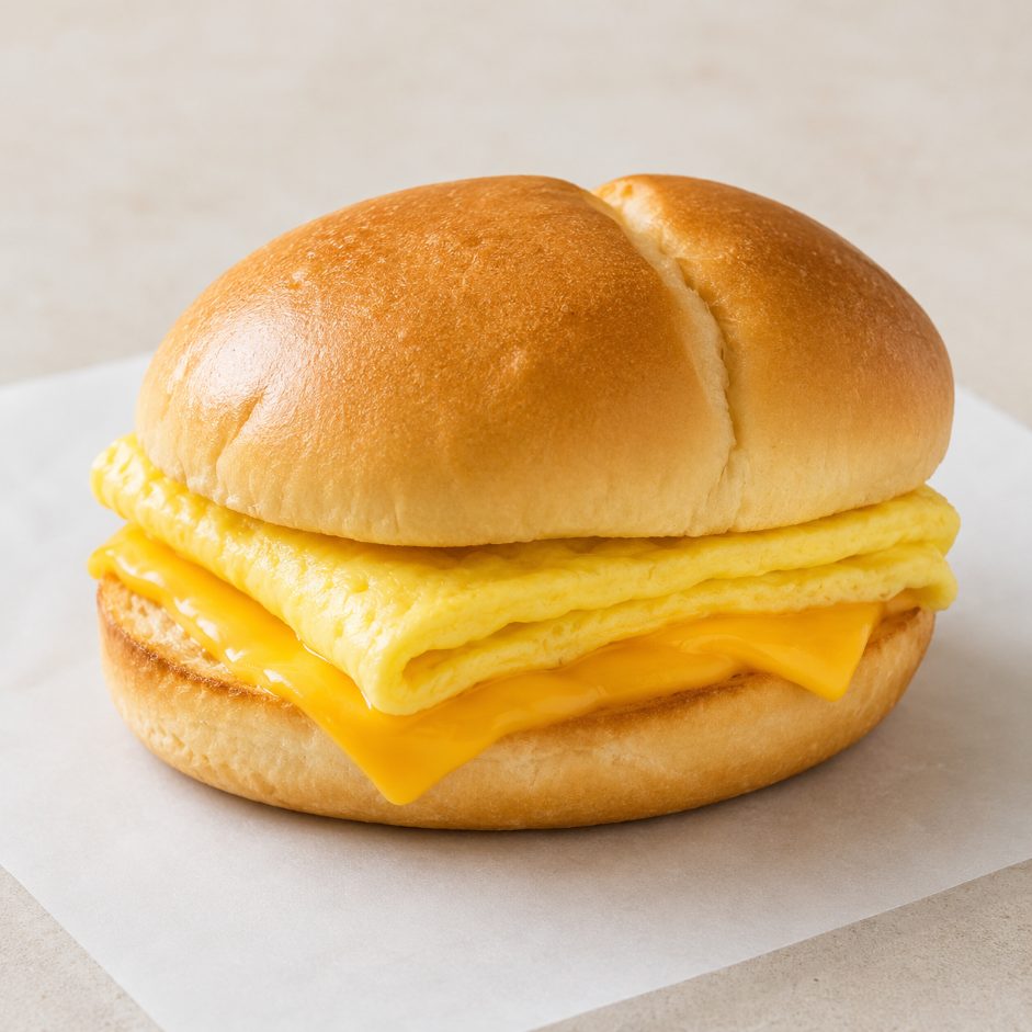 Egg and cheese breakfast sandwich from Montclair Deli and Grill