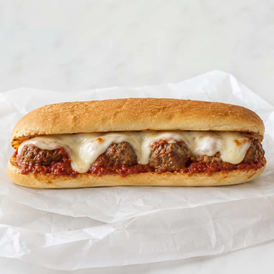 Meatball Parmesan hot sandwich from Montclair Deli and Grill