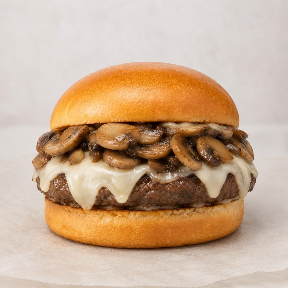 Mushroom Swiss Burger from Montclair Deli and Grill