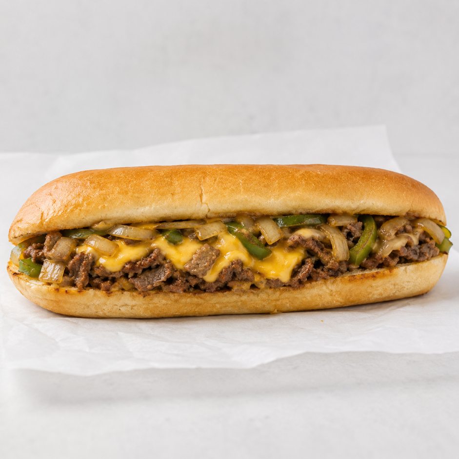 Philly Cheese Steak hot sandwich from Montclair Deli and Grill