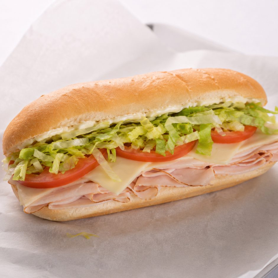 Turkey and Cheese cold sandwich from Montclair Deli and Grill