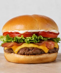 Turkey or Beef Bacon Cheese Burger from Montclair Deli & Grill