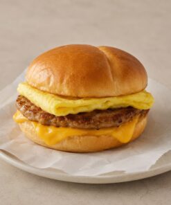 Turkey or Beef Sausage Egg & Cheese from Montclair Deli & Grill